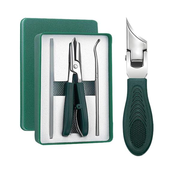 Eagle Beak Beveled Nail Clippers 3-Piece Set Wide Jaw Pedicure Manicure Set ~NEW - Picture 1 of 5